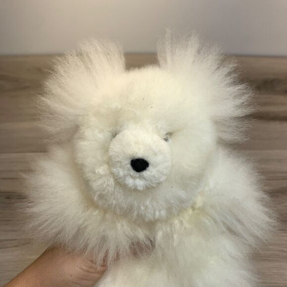 Super Soft Alpaca Teddy Bear Handmade In Peru from 100% Baby Alpaca Teddy 9" - Picture 9 of 9